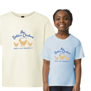The Bobbin Chickens Sewing Club Youth Short Sleeve T-shirt